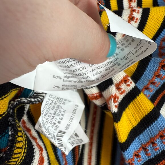 NWT Zara Striped Jacquard Cropped Tank Top Shorts Set Size Small S NEW - Picture 11 of 16